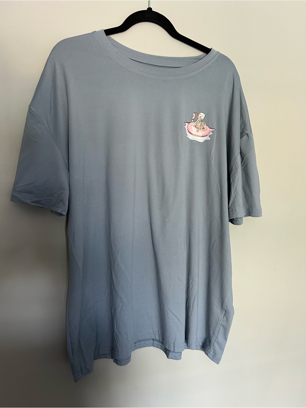 SHEIN Light Blue tee- “always salty” XL- never worn!